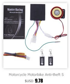 Мотоцикл Скутер Anti-theft охранной сигнализации Системы Водонепроницаемый удаленного Управление запуска двигателя защититься от вибрации сигнализации 12 В