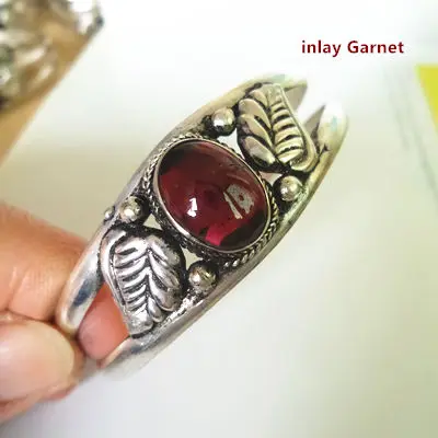 Garnet BB-399 непальский винтажный Открытый Браслет-манжета Медная Инкрустация различные бусы браслеты для девочек новое поступление - Окраска металла: Garnet