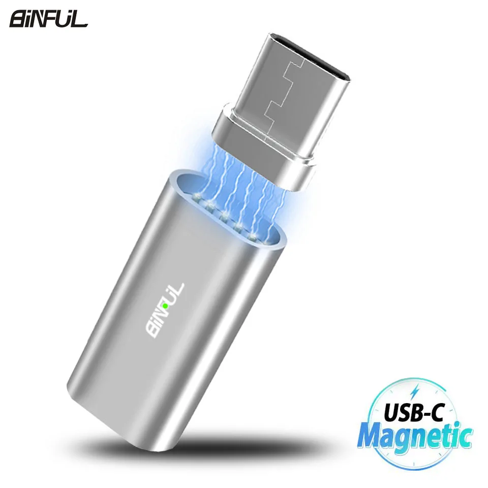 Магнитный адаптер USB Type C для Samsung Galaxy Note 9/8 A5/A7/A3 2017 S9/S8/Plus|Переходники и адаптеры| |