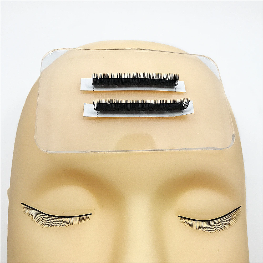 3 шт./компл. манекен для тренировок плоская голова + ресницы силиконовые подушечки