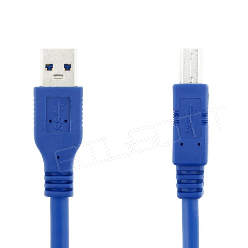 3 м Супер Скоростной USB 3,0 тип A штекер B Мужской кабель для синхронизации данных 5 Гбит/с AM/BM