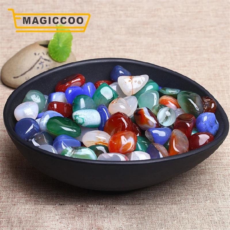 MAGICCOO 100 г/упак. Агат натуральный Булыжный кварц для лечения кристаллов духовности