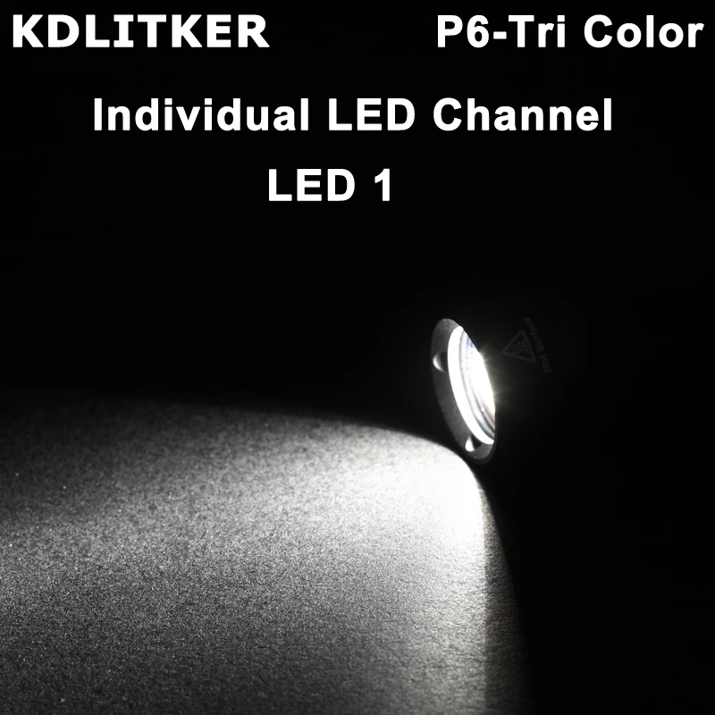 KDLITKER P6-TRI Cree XP-E2 тройной Цвет P60 светодиодный Drop-(диам. 26,5 мм