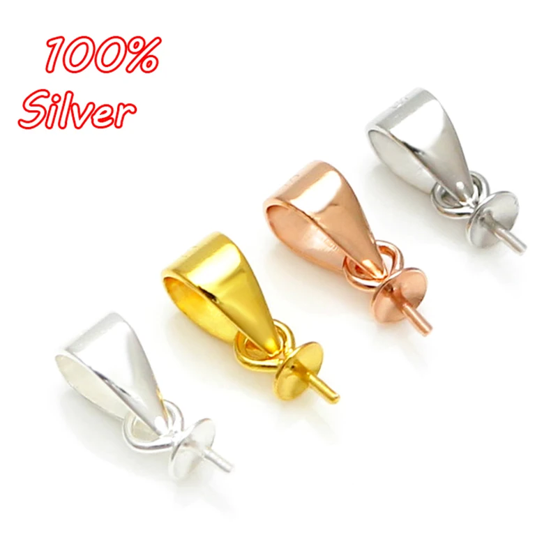 4 шт. булавка для подвесок серебряного цвета|diy accessories|accessories diysilver pendant holder |