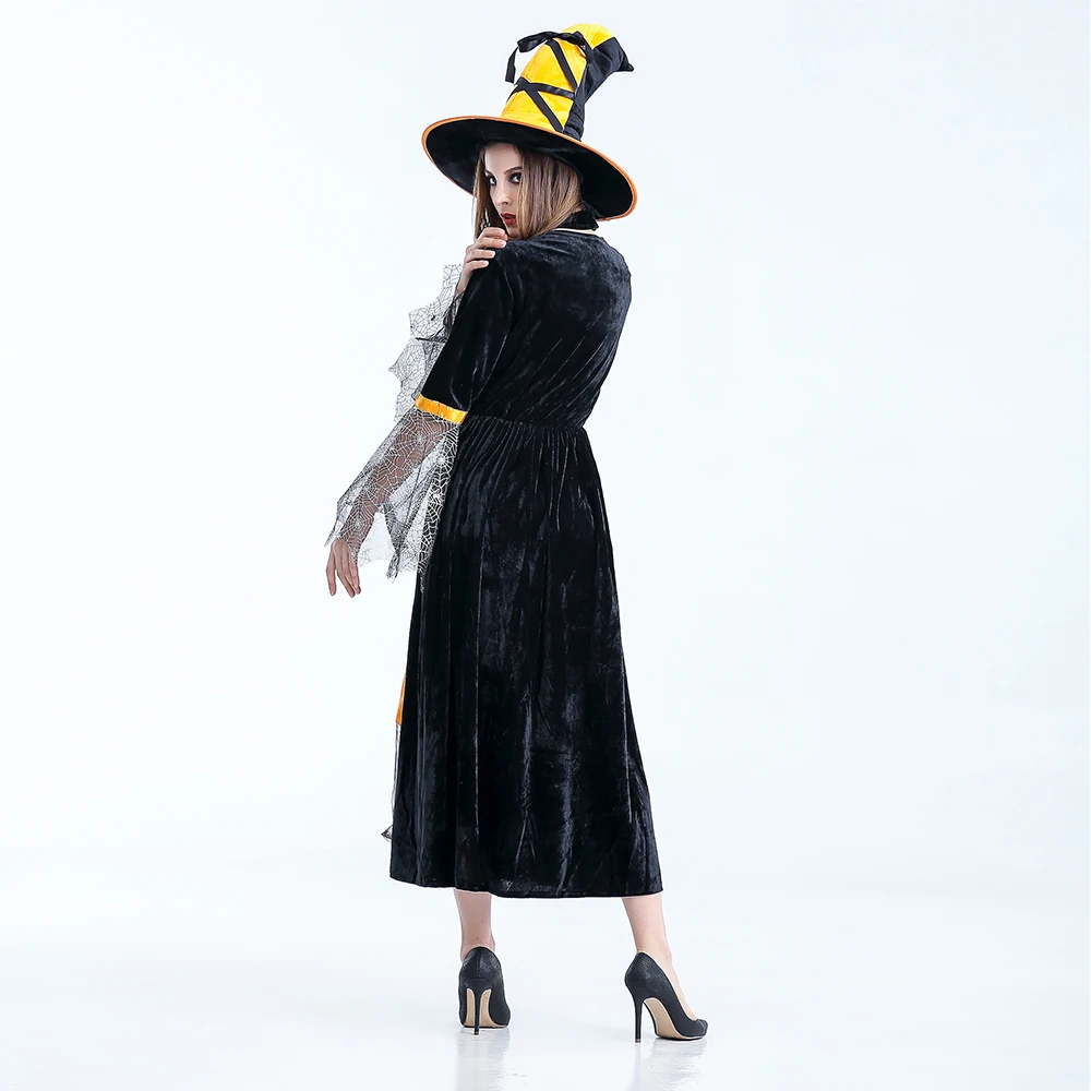 

Long sexy Witch Costume Deluxe Adult Womens Magic Moment Costume Adult Wizard of Oz Khecari cosplay halloween costumes