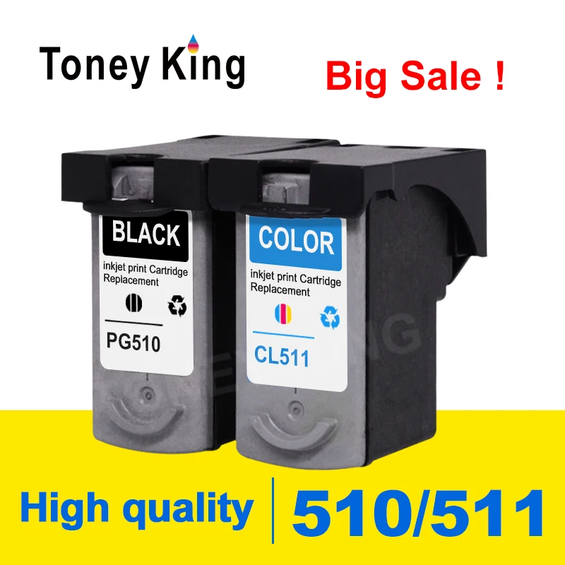 

Toney King PG510 Ink Cartridge PG 510 CL511 CL 511 for Canon Pixma MX320 MX330 MX340 MX350 printer cartridges