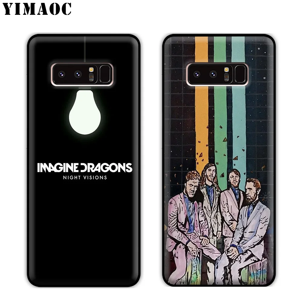 YIMAOC Imagine Dragons Rock Soft Silicone Case for Samsung Galaxy Note 10 Plus 9 8 A9 A8 A6 2018 A5 A3 2017 2016 |