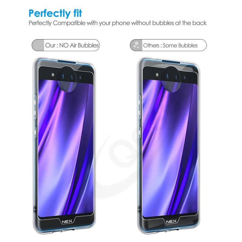 Qosea Protective Phone Case Ultra thin Transparent For Vivo NEX 2 Silm Silicone Soft TPU Nex2 Coque Cover capa |