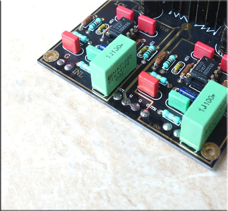 Двойная линия поет Виниловый проигрыватель MM MC phono усилитель платы/DIY