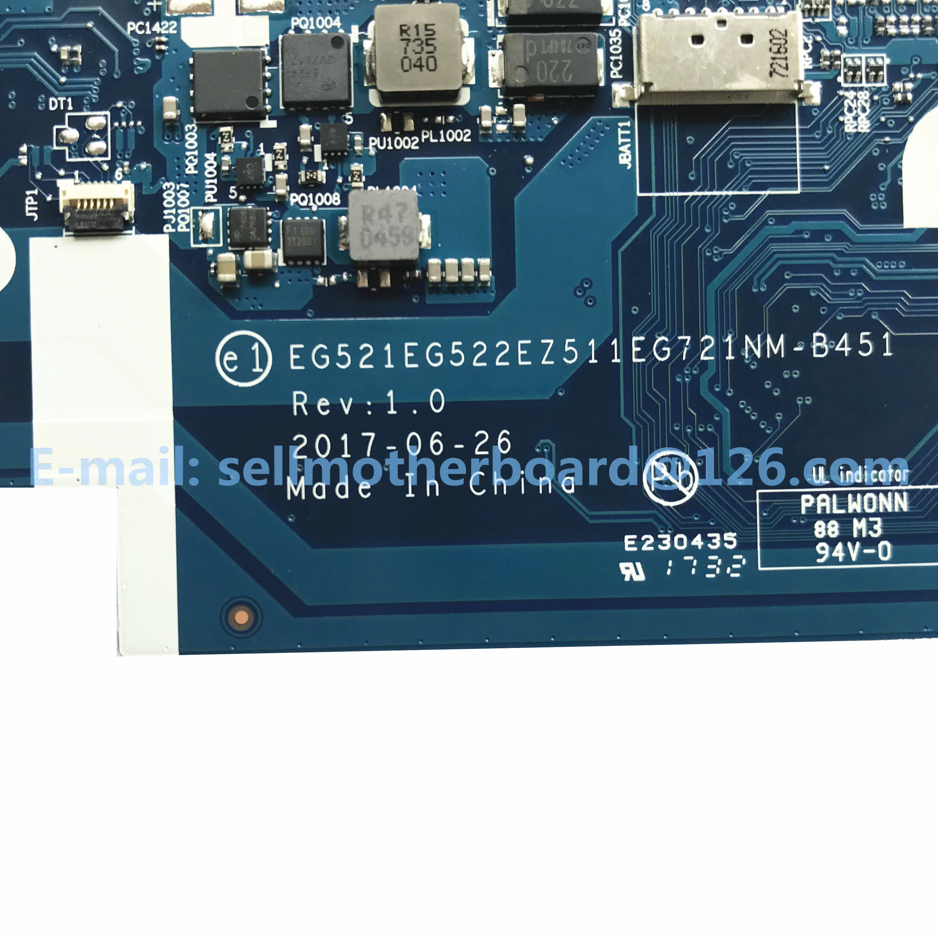Материнская плата для ноутбука Lenovo Ideapad 320-15IKB со стандартным центральным