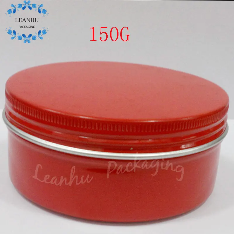 Red Aluminum Face Creams Cream Jar, Empty Jars Cosmetic Packaging, 150G Makeup Refillable Women s Personal Care Packing Container