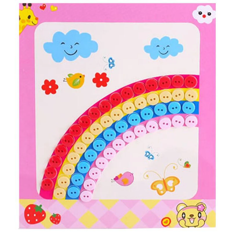 1 шт. детские наклейки на кнопки для рисования ручная работа школьный