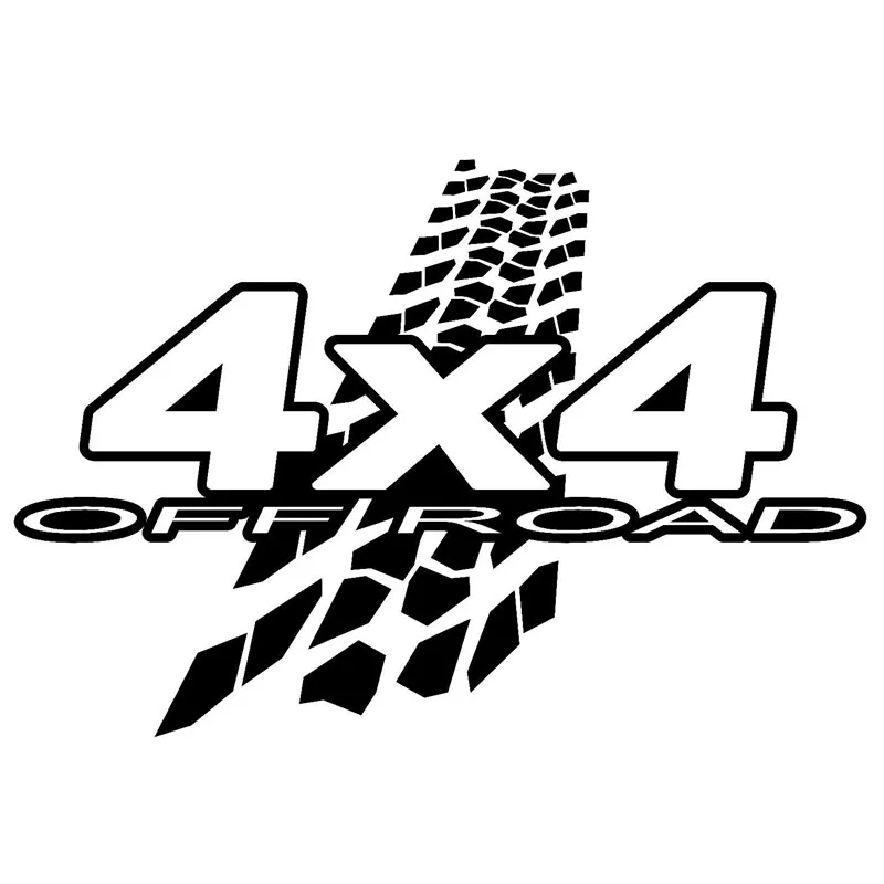 

20cm*13.6cm NEW 4X4 OFF-ROAD Mud Funny Vinyl Decals Car Sticker Car-styling Black/Silver S6-3576