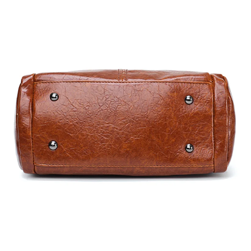 Зимняя женская сумка из вощеной кожи на одно плечо Европейская и американская