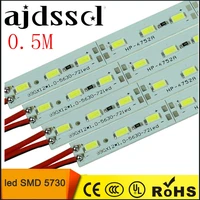 10pcs50cm factory wholesale dc 12v smd 5730 5630 led hard rigid strip bar light