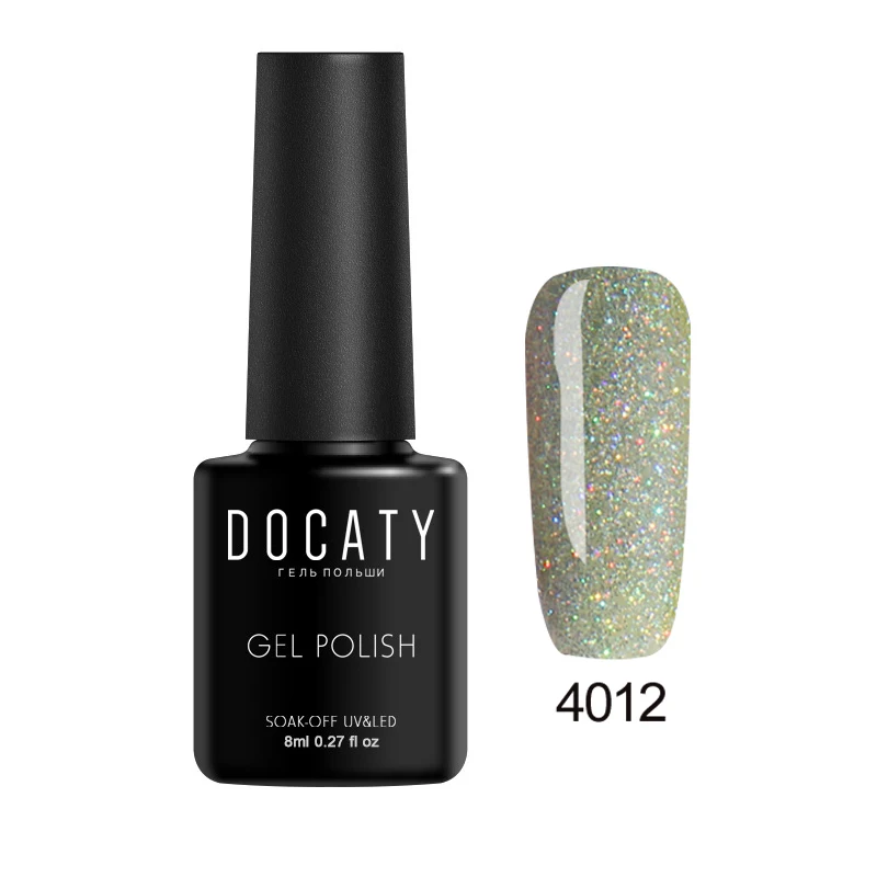 4012 Docaty неоновый блеск 8 мл УФ-гель для ногтей Полупостоянный лак Shilak Soak Off Гибридный Гель-лак Лаки - Цвет: 4012