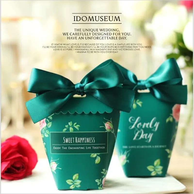 Экологичная коробка для конфет CFen A свадебной вечеринки 50 шт. | Дом и сад