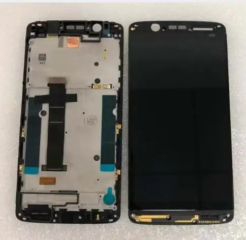 Черный ЖК-дисплей для zte Axon 7 Mini с кодирующий преобразователь сенсорного экрана в сборе с рамкой - Цвет: With Frame