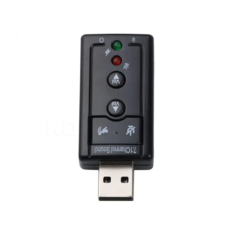 Kebidu 5 шт. 7 1 канальный USB Аудио гарнитура микрофон 3 мм разъем конвертер для