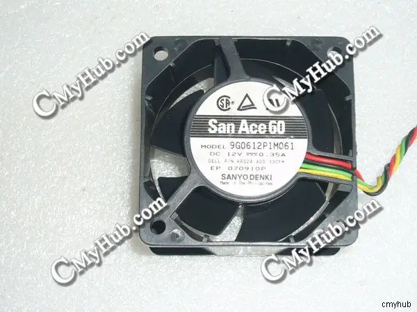 Подлинный для SANYO DENKI 9G0612P1M061 KR024 0KR024 DC12V 0.35A 5pin 4 провода 6038 60x60x38 мм охлаждающий