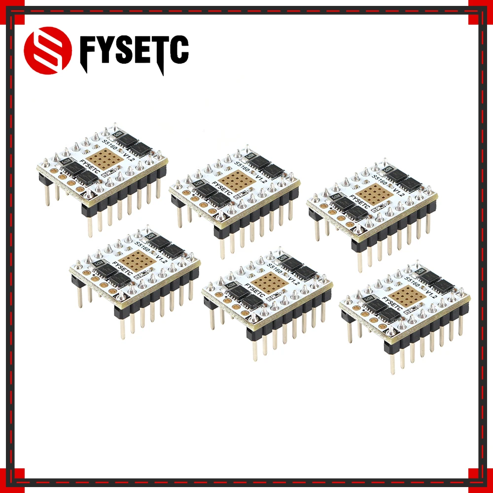 6 шт 3D принтеры Запчасти SPI Драйвер шагового двигателя TMC5160 V1.2 S5160 бесшумный
