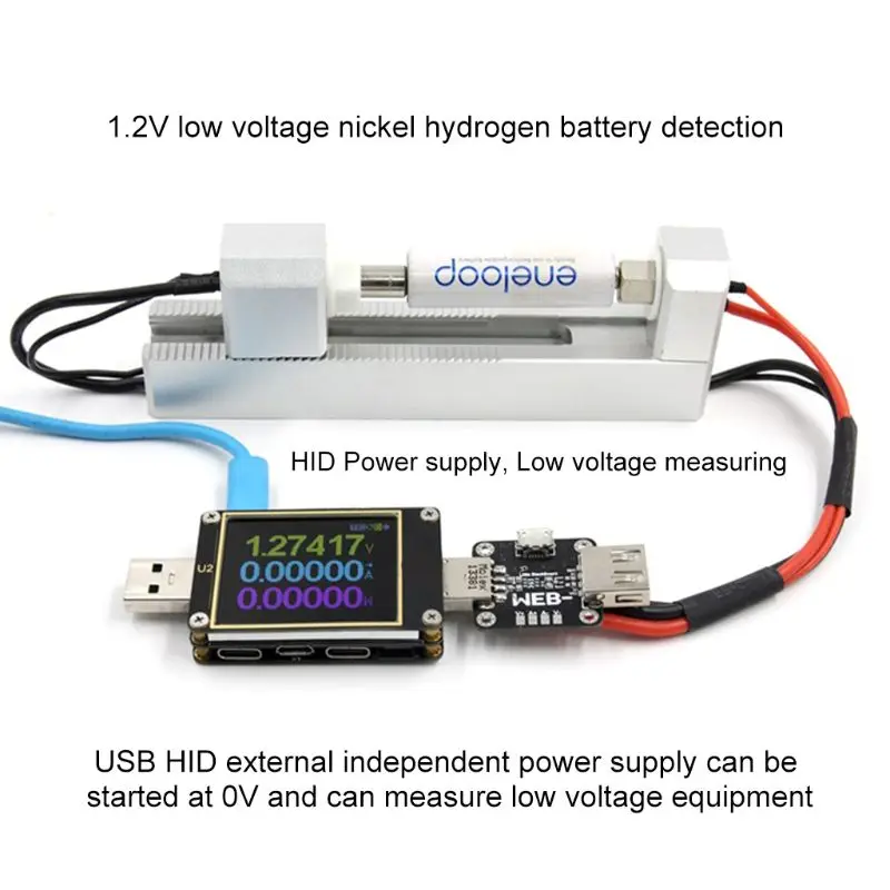 WEB-U2 вольтметр тока USB тестер QC4+ PD3.0 2 PPS протокол быстрой зарядки тест емкости