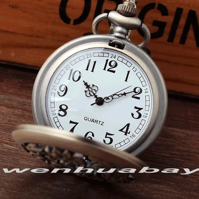 Кварцевые карманные часы в ретро стиле с цветами бронзовая Орхидея античные