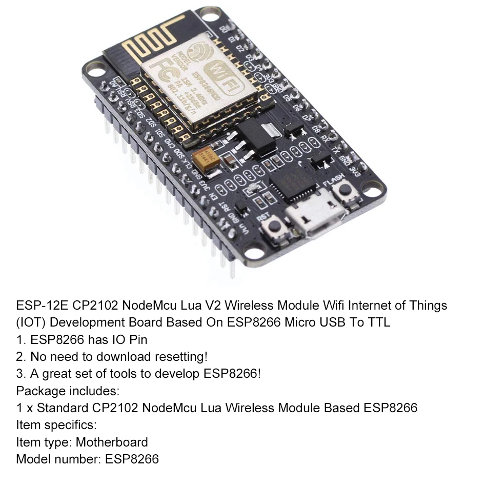 Беспроводной модуль Nodemcu V3 V2 Esp32 D1mini Lua Wifi макетная плата Esp8266 с антенной Pcb и Usb