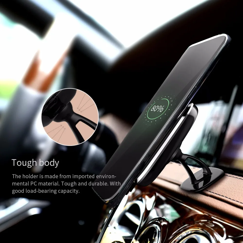 NILLKIN 360 Автомобильный держатель Магнитный QI Беспроводной Зарядное устройство для