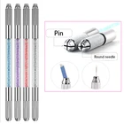 Двусторонняя ручка для перманентного макияжа, ручная тату-машинка Tebori для перманентного макияжа, 3D татуировки бровей