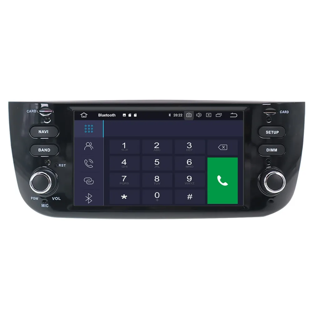 Автомобильный DVD плеер Aotsr Android 9 0 с GPS навигацией для Fiat Punto 2012 2018 Linea +