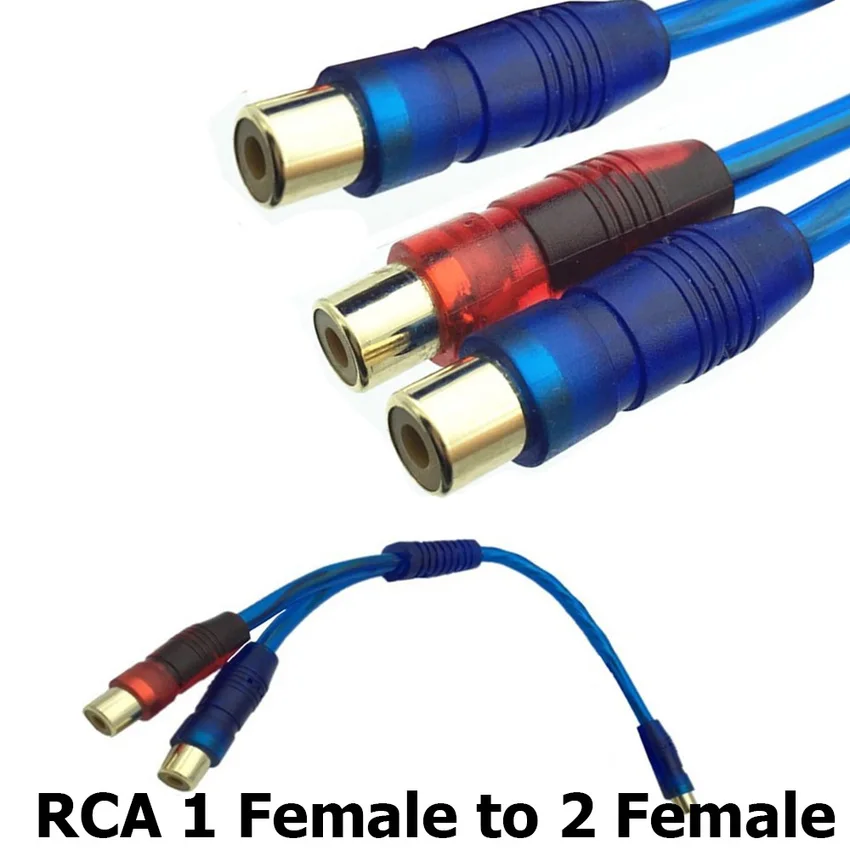 Аудиокабель RCA 20 см сплиттер y адаптера 1 гнездо на 2 штекера штекер штекера|Кабели