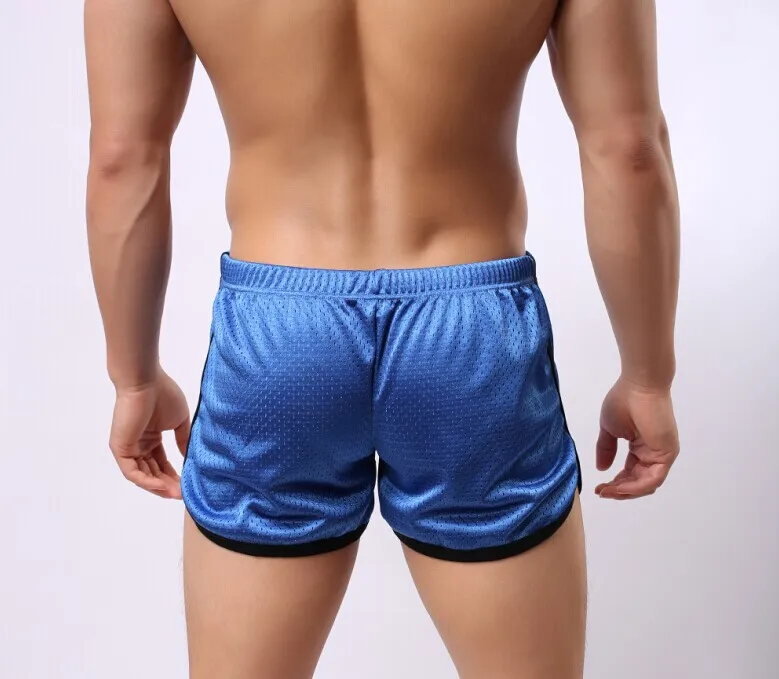 Дышащие мужские шорты брендовые летние повседневные для фитнеса сетчатые