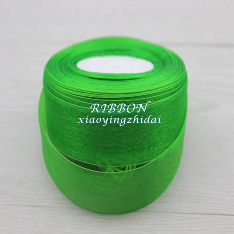 Free postage 2.5cm wide transparent gauze wedding decoration ribbon 45 meters roll | Дом и сад