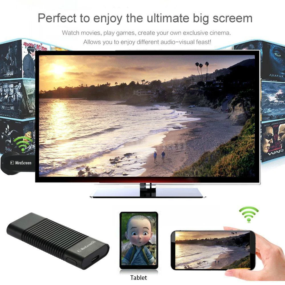 5G беспроводной Wi-Fi дисплей ключ к ТВ HDMI Airplay адаптер для iPhone X Xs Max XR 6 7 8 PLUS iPad для huawei samsung Ios Android