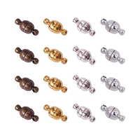 pandahall 100 sets 11x5mm oval round brass magnetic clasps connectors diy jewelry findings accessories nickel free components