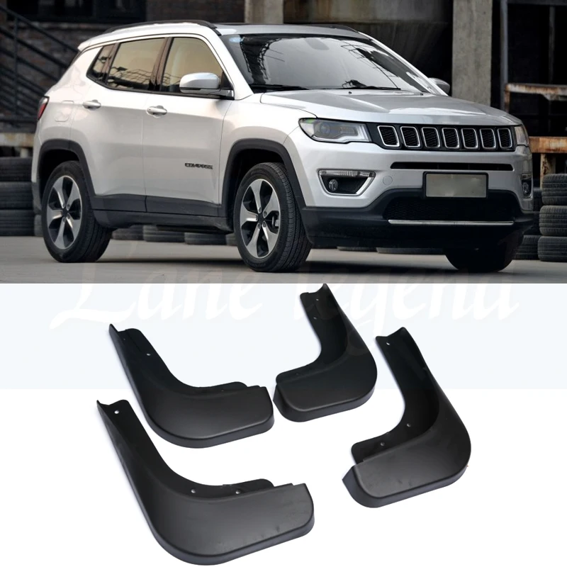 Автомобильный Стайлинг для jeep compass 1,4 аксессуары Брызговики передние задние брызговики крыло брызговиков черные 4 шт
