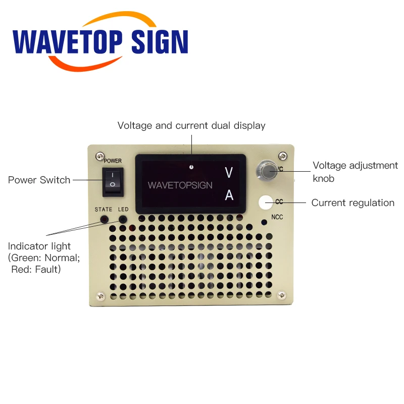 Импульсный источник питания WaveTopSign SK 1800A 36 В 50 А 48 35 60 30 120 15 используется для