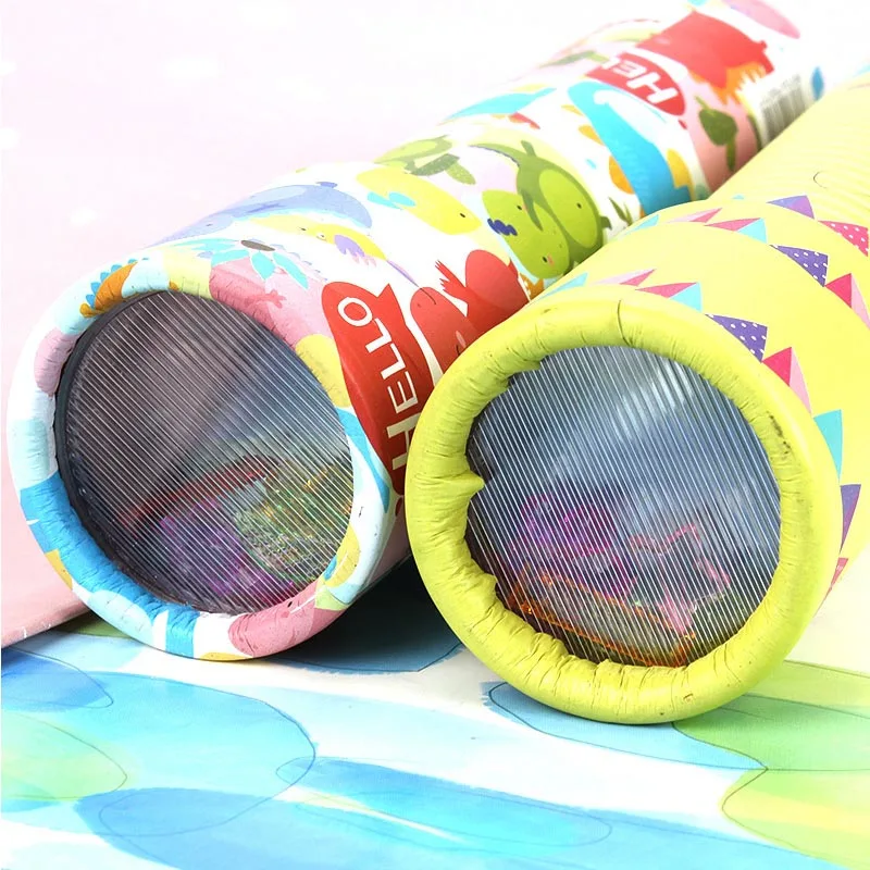 1 шт. игрушки для детей случайные вращающиеся калейдоскоп Единорог вращение