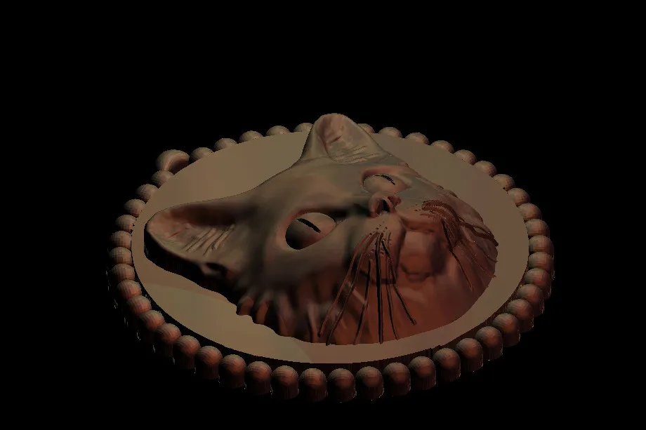 Cat ЧПУ роутер резьба гравировка рельефная модель формат STL 3D artcam Тип 3 M238 |