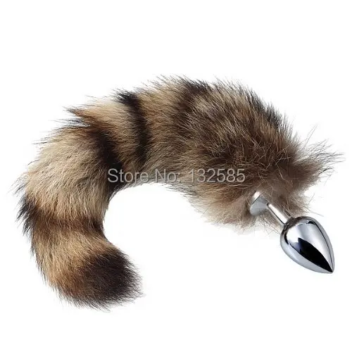 Бесплатная доставка сексуальная Анальная пробка лисы хвост енота секс-игрушки