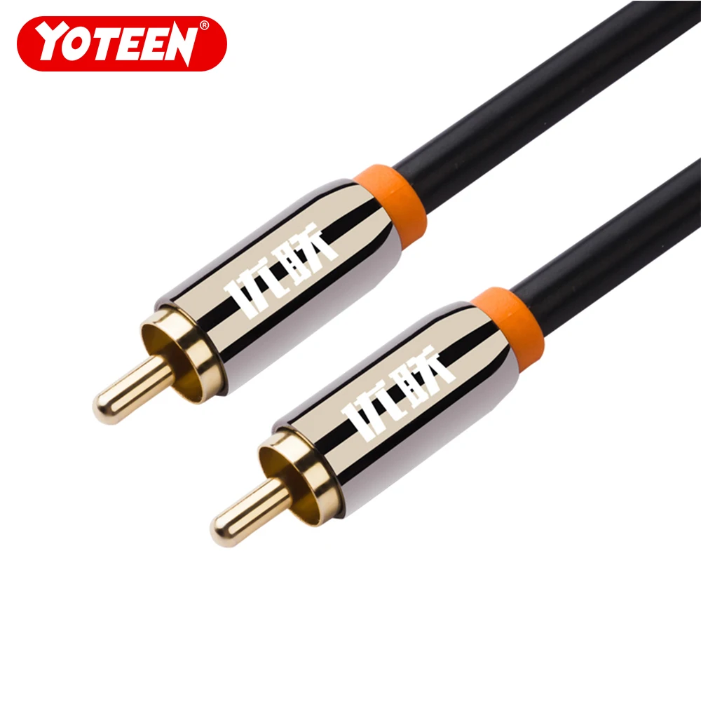 SPDIF коаксиальный кабель 75ohm стерео цифровой аудио видео Rca папа позолоченный Hifi