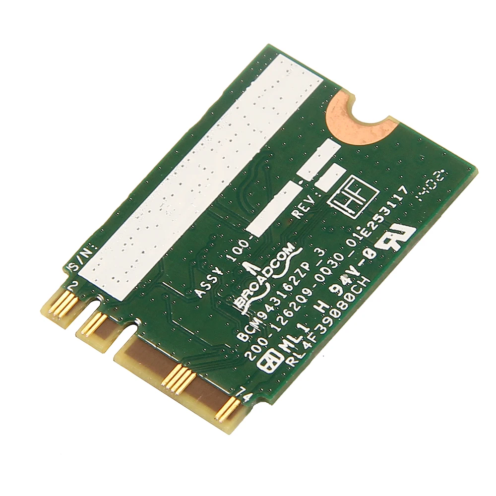 Broadcom BCM943162ZP двухдиапазонный беспроводной оптово-ac 2.4 г / 5 wi-fi Bluetooth 4.0 NGFF 802.11ac для IBM