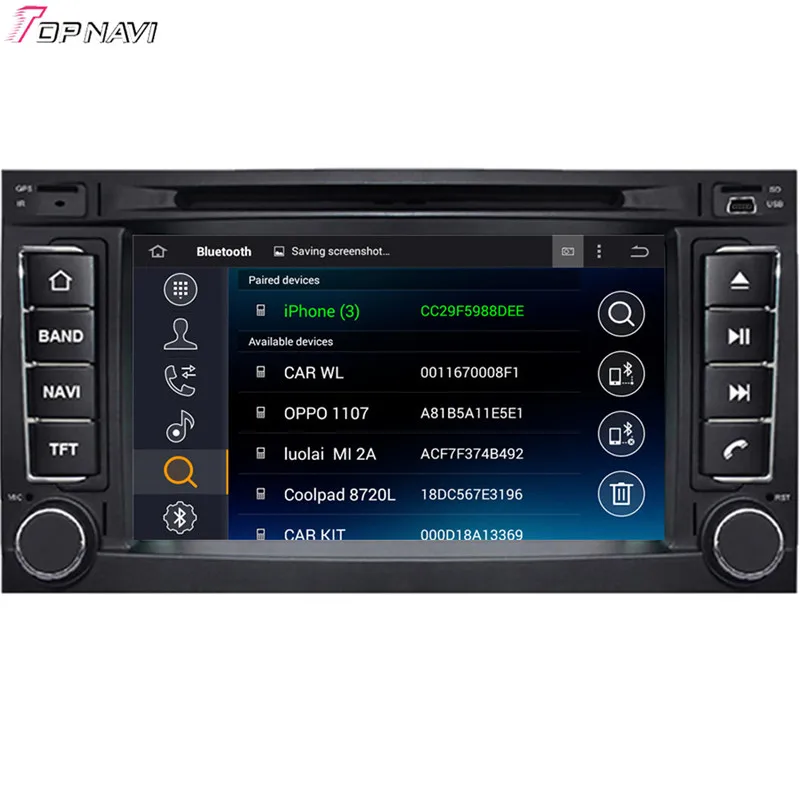 TOPNAVI 7 ''восьмиядерный 4 гб озу Android 6 0 автомобильное радио стерео GPS для VW TOUAREG