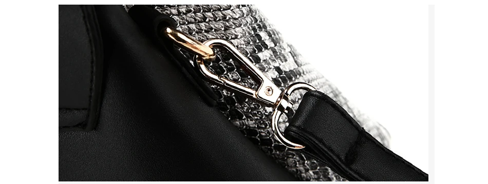 Змея из змеиной кожи сумка для Для женщин Лоскутная плеча Crossbody сумка женские кошельки и Сумки комплект сумка клатч