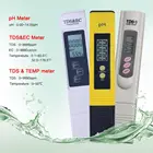 Цифровой PH TDS EC измеритель 0,00-14,0 PH тестер TDS и EC измеритель термометр 0-9999uscm 0-9999ppm 0,1-80,0 градусов 3 в 1 монитор воды