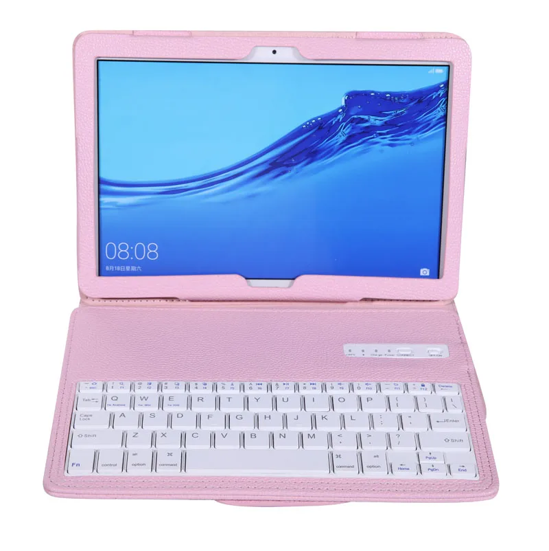 standard keyboard Беспроводной Bluetooth клавиатура Стенд кожаный чехол для huawei MediaPad M5 Lite 10 BAH2-W19/L09/W09 T5 10 AGS2-W09/L09/L03/W19 - Цвет: standard keyboard