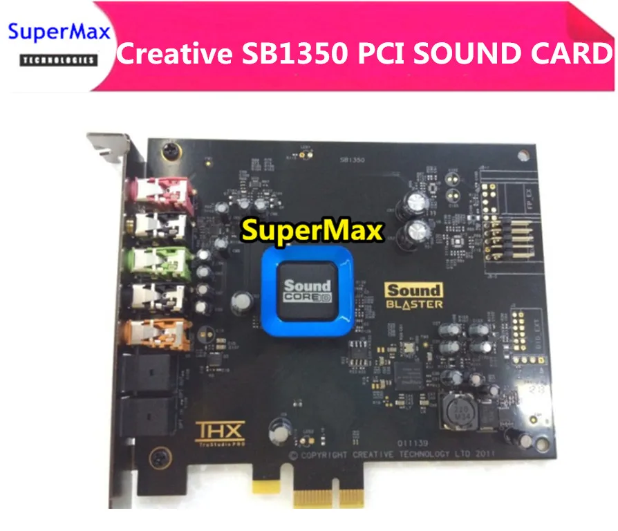 Original Used, For Creative 5.1 Fiber Recon3D sound card SB1350 quad-core ultra(HIFI)