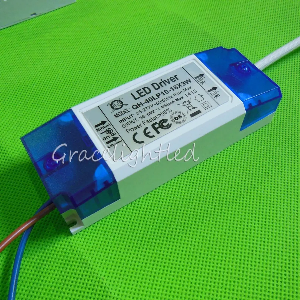AC 85-265V 1-2x3w 2-4x3w 6-10x3w 10-18x3w 18-30x3w 600mA 650mA светодиодный драйвер конвертер трансформатор для потолочный светильник Питание