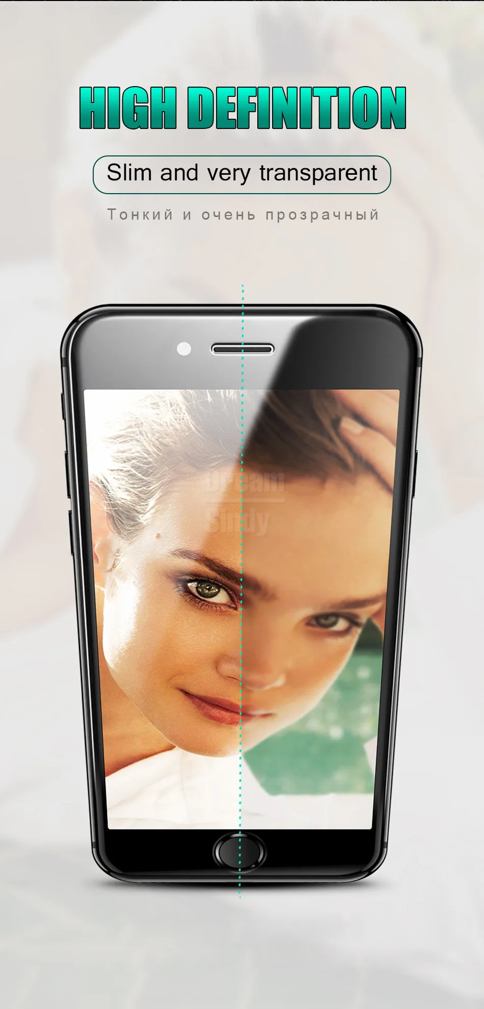 20D закаленное стекло с закругленными краями для iphone 6, 6s, 7, 8 PLus, защита на весь экран для iphone 7, 8, 6, 6s PLus, защитная пленка
